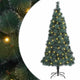 VidaXL albero di Natale artificiale con illuminazione con 300 LED verdi cappello da 180 cm