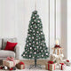 Vidaxx árbol de Navidad artificial preiluminado con juego de bolas verde 210 cm
