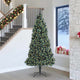 Vidaxx árbol de Navidad artificial preiluminado con juego de bolas tapa verde 240 cm
