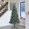 Vidaxl kunstkerstboom met voorverlichting en ballenset groen 240 cm