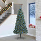 Vidaxx árbol de Navidad artificial preiluminado con juego de bolas verde 240 cm