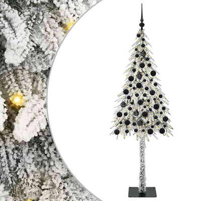 Albero di Natale VidaXL con 300 LED con standard PE bianco da 180 cm e acciaio