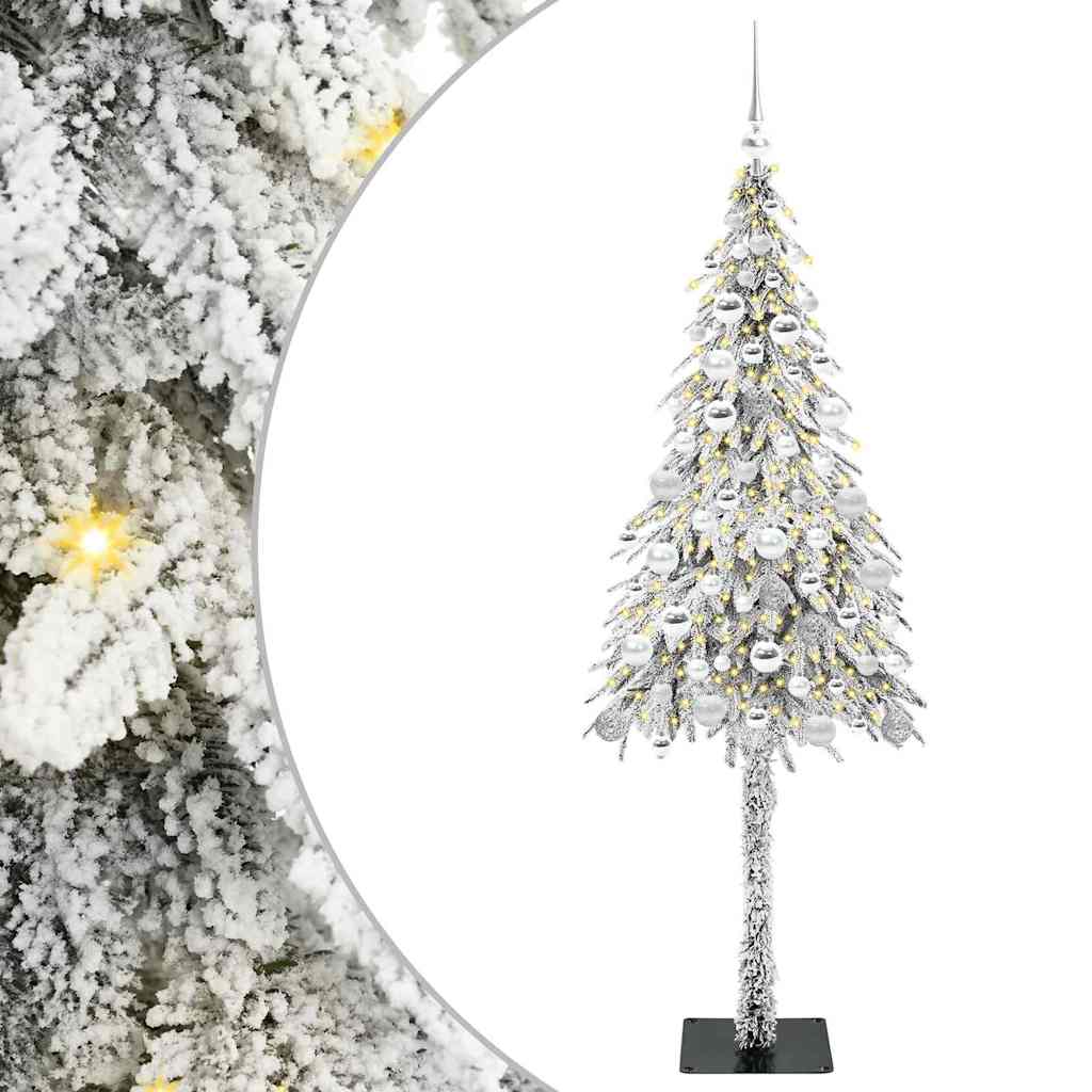 Vidaxl kerstboom met 300 led met standaard wit 180 cm pe en staal