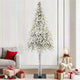 Vidaxl kerstboom met 300 led met standaard wit 210 cm pe en staal