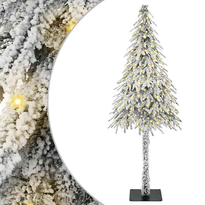 Albero di Natale Vidaxx con 300 LED con PE standard bianco 210 cm e acciaio