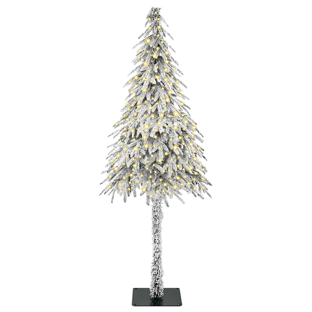 Vidaxl kerstboom met 300 led met standaard wit 210 cm pe en staal