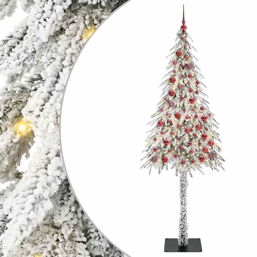 Albero di Natale Vidaxx con 300 LED con PE standard bianco 210 cm e acciaio