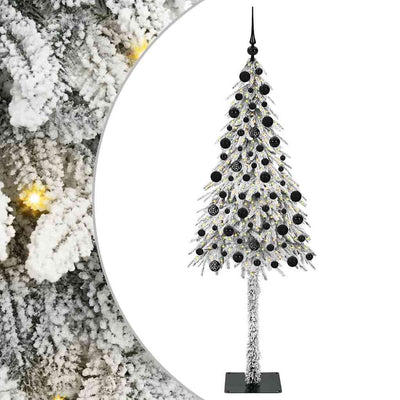 Albero di Natale Vidaxx con 300 LED con PE standard bianco 210 cm e acciaio