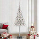 Vidaxl kerstboom met 300 led met standaard wit 210 cm pe en staal
