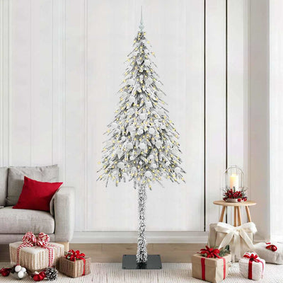 Albero di Natale Vidaxx con 300 LED con PE standard bianco 210 cm e acciaio