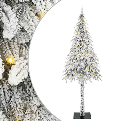 Albero di Natale Vidaxx con 300 LED con PE standard bianco 210 cm e acciaio