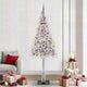 Vidaxl kerstboom met 300 led met standaard wit 210 cm pe en staal