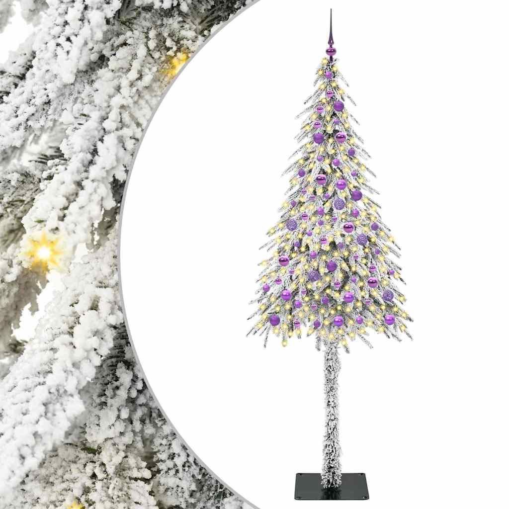 Albero di Natale Vidaxx con 300 LED con PE standard bianco 210 cm e acciaio