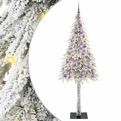 Albero di Natale Vidaxx con 300 LED con PE standard bianco 210 cm e acciaio