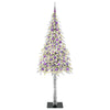 Vidaxl kerstboom met 300 led met standaard wit 210 cm pe en staal