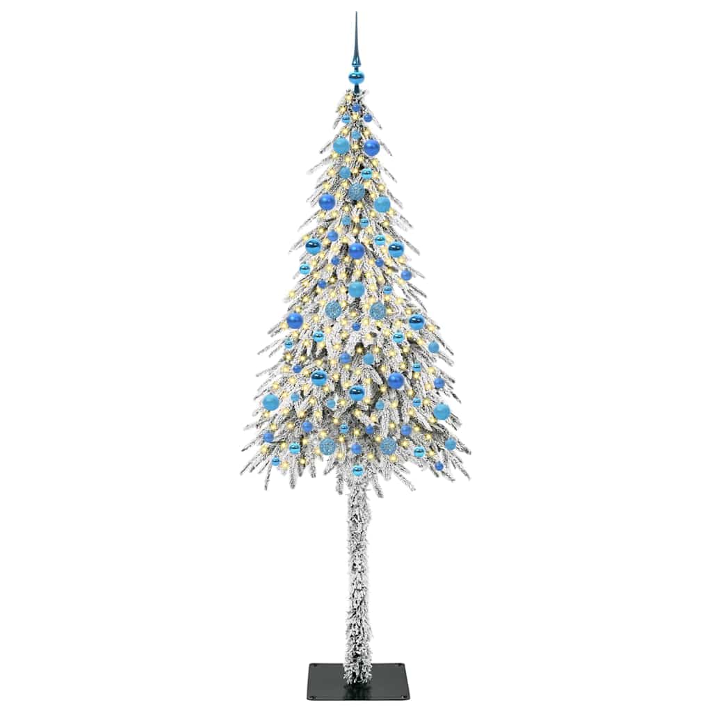 Albero di Natale Vidaxx con 300 LED con PE standard bianco 210 cm e acciaio