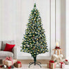 Vidaxl kunstkerstboom groen 180 cm pvc en staal en kunststof