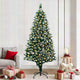 Vidaxx albero di Natale artificiale verde 180 cm in PVC e acciaio e plastica
