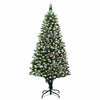 Vidaxx albero di Natale artificiale verde 180 cm in PVC e acciaio e plastica