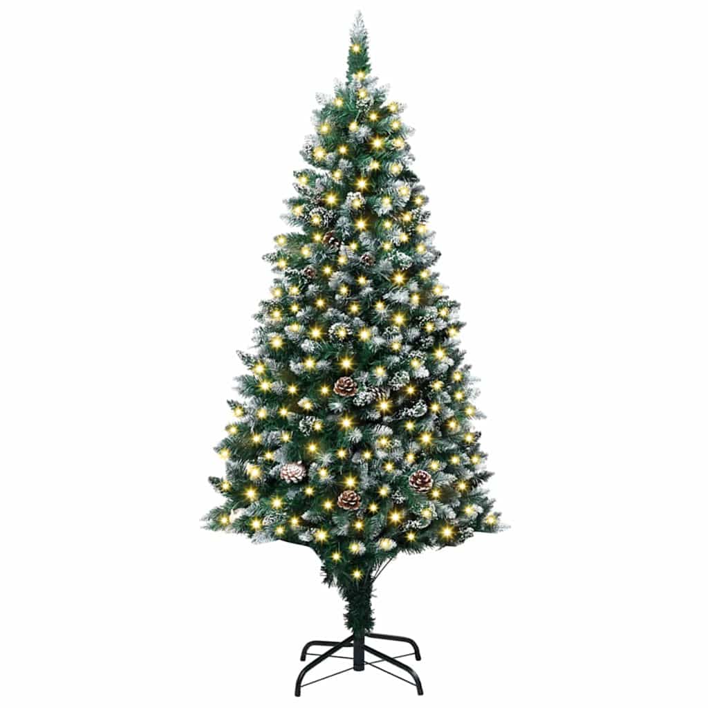 Vidaxx albero di Natale artificiale verde 180 cm in PVC e acciaio e plastica