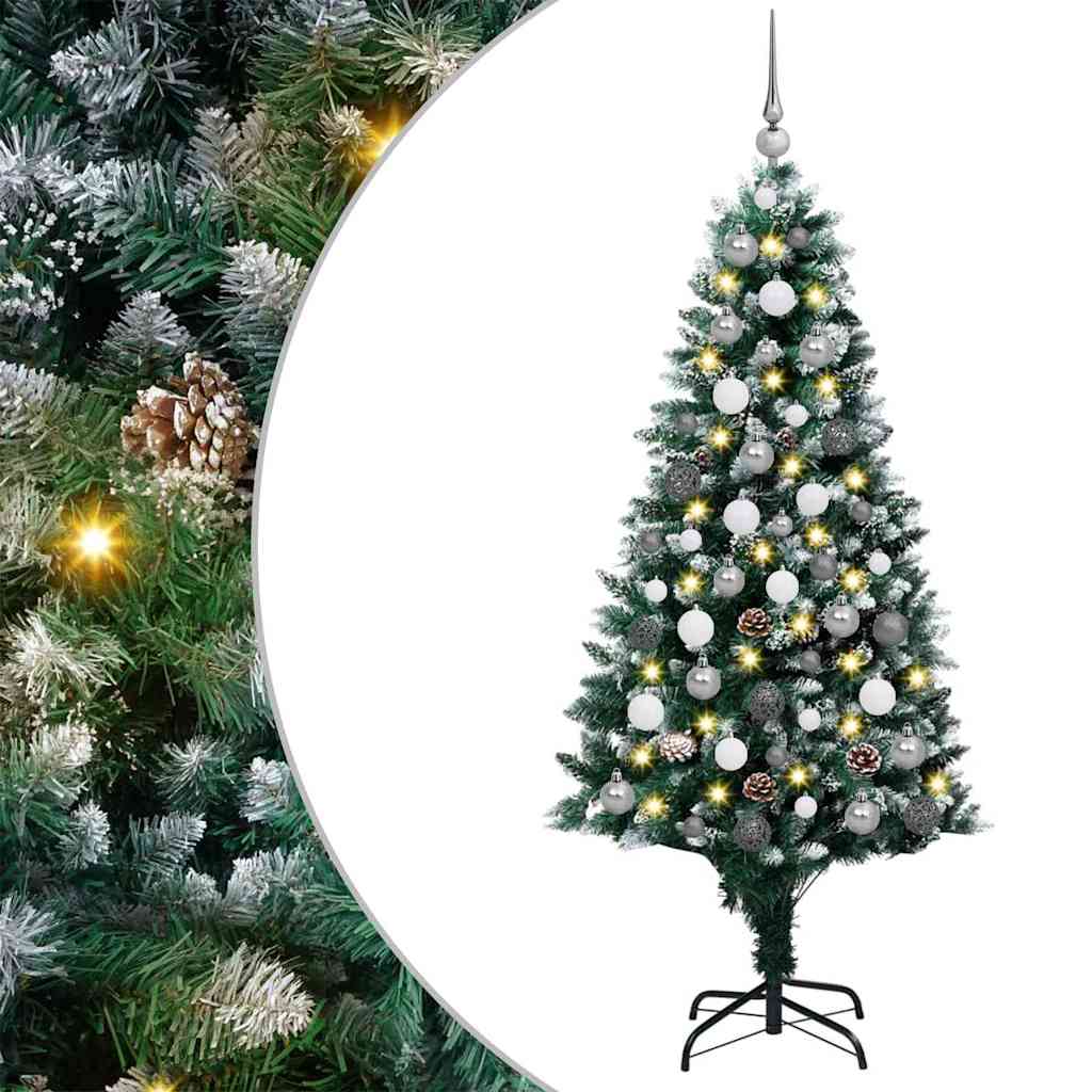Vidaxx árbol de Navidad artificial verde 180 cm PVC y acero y plástico