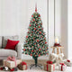 Vidaxx albero di Natale artificiale verde 180 cm in PVC e acciaio e plastica