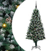 Vidaxl kunstkerstboom groen 180 cm pvc en staal en kunststof
