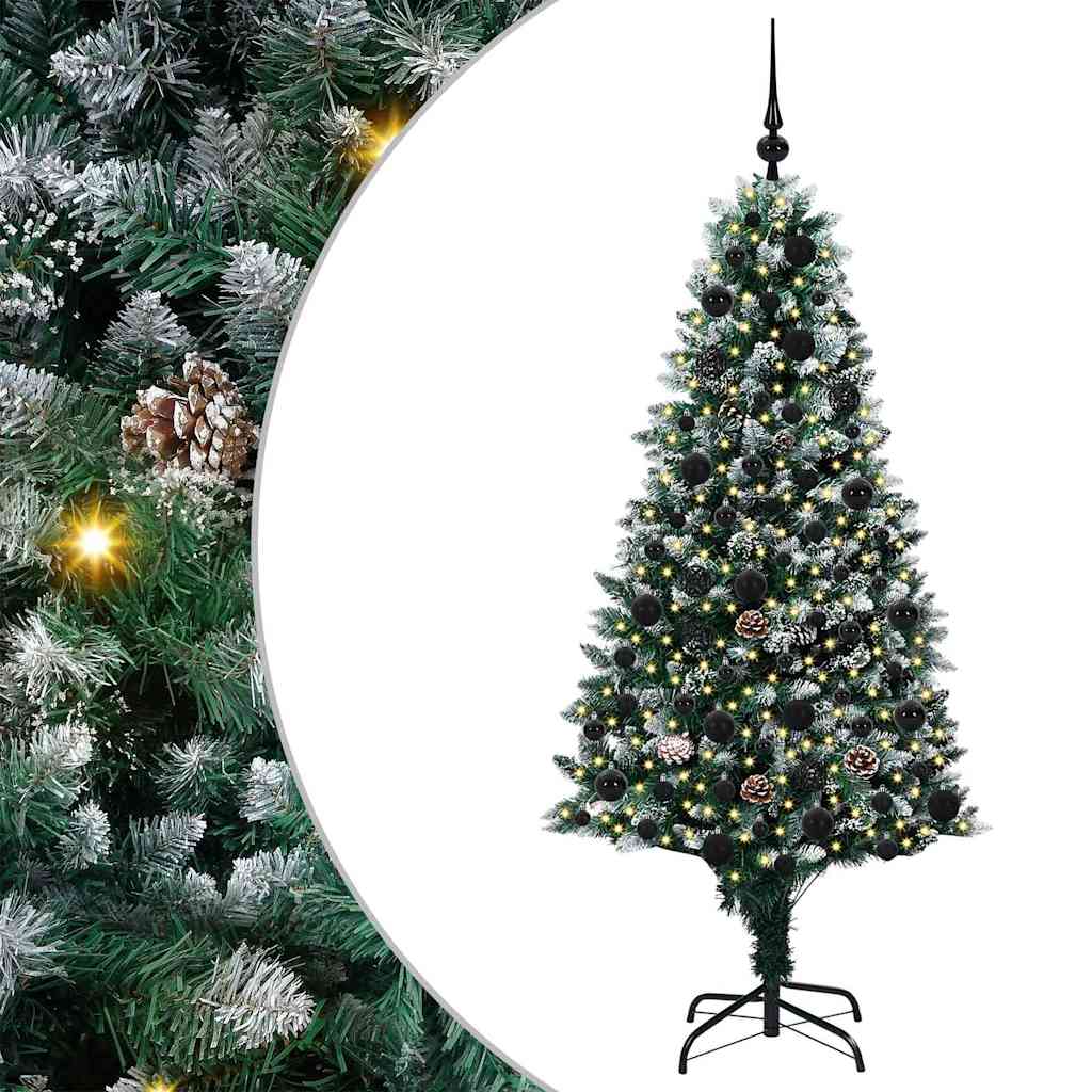 Vidaxx albero di Natale artificiale verde 180 cm in PVC e acciaio e plastica