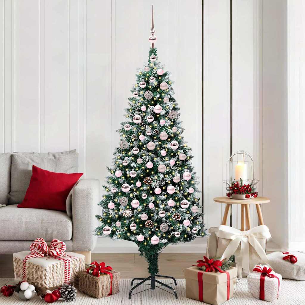 Vidaxx albero di Natale artificiale verde 180 cm in PVC e acciaio e plastica