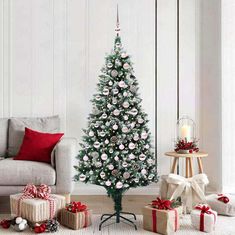 Vidaxx albero di Natale artificiale verde 180 cm in PVC e acciaio e plastica