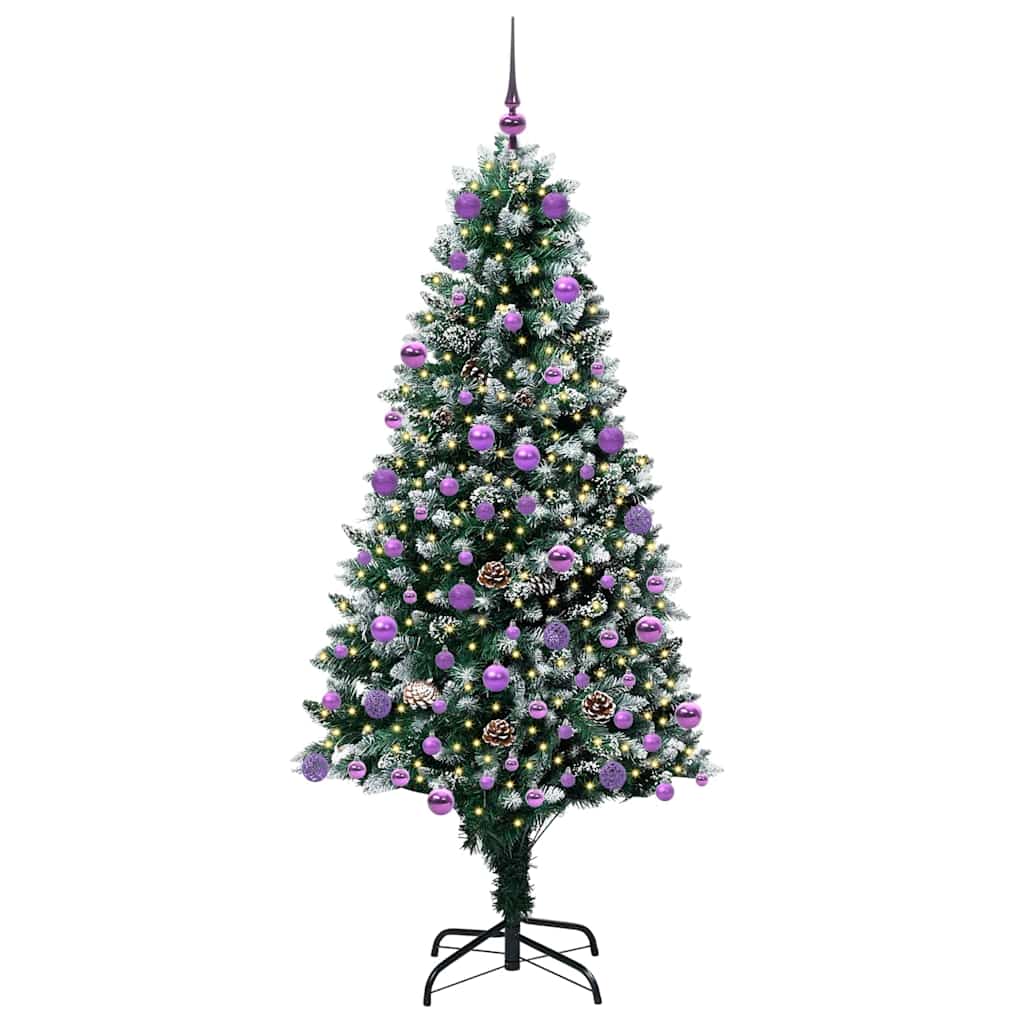 Vidaxx albero di Natale artificiale verde 180 cm in PVC e acciaio e plastica