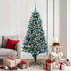 Vidaxx albero di Natale artificiale verde 180 cm in PVC e acciaio e plastica
