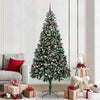 Vidaxx albero di Natale artificiale verde 210 cm PVC, acciaio e plastica
