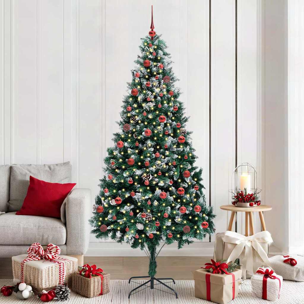 Vidaxx albero di Natale artificiale verde 210 cm PVC, acciaio e plastica