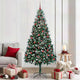 Vidaxx albero di Natale artificiale verde 210 cm PVC, acciaio e plastica