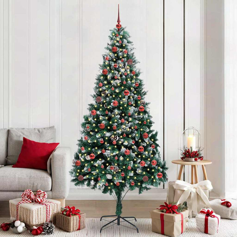 Vidaxx albero di Natale artificiale verde 210 cm PVC, acciaio e plastica