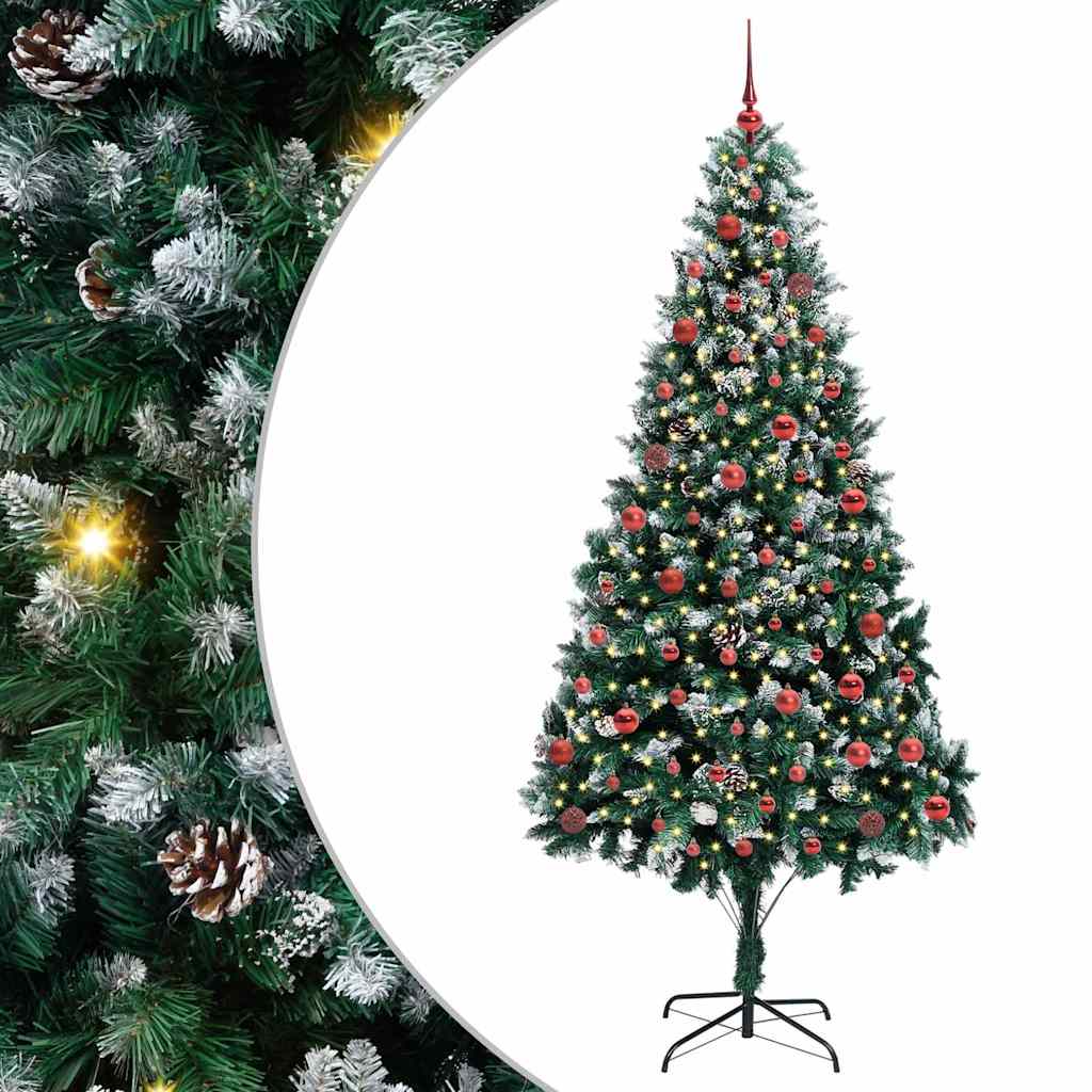 Vidaxx albero di Natale artificiale verde 210 cm PVC, acciaio e plastica