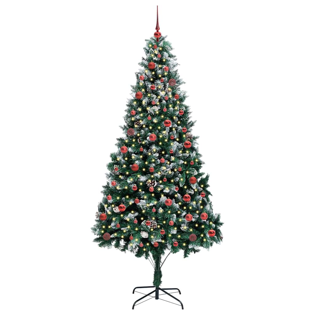 Vidaxx albero di Natale artificiale verde 210 cm PVC, acciaio e plastica