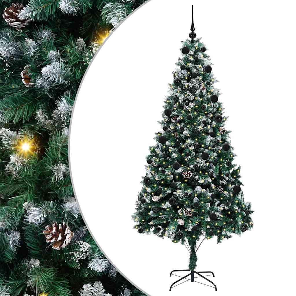 Vidaxx albero di Natale artificiale verde 210 cm PVC, acciaio e plastica