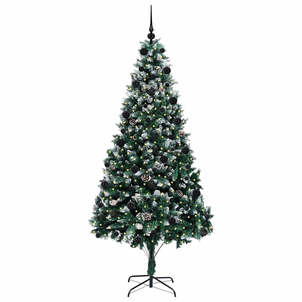 Vidaxx albero di Natale artificiale verde 210 cm PVC, acciaio e plastica