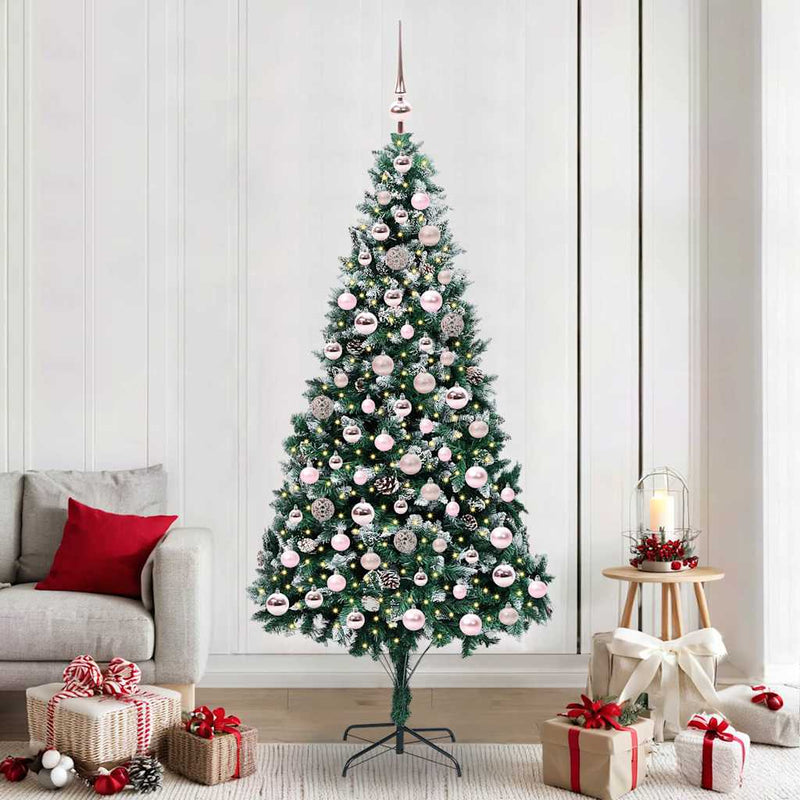 Vidaxx albero di Natale artificiale verde 210 cm PVC, acciaio e plastica