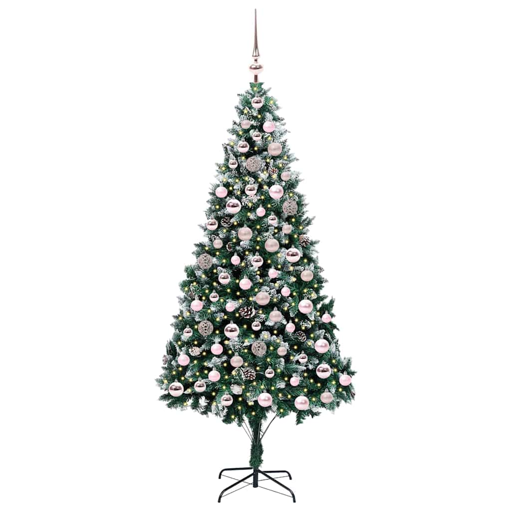 Vidaxx albero di Natale artificiale verde 210 cm PVC, acciaio e plastica