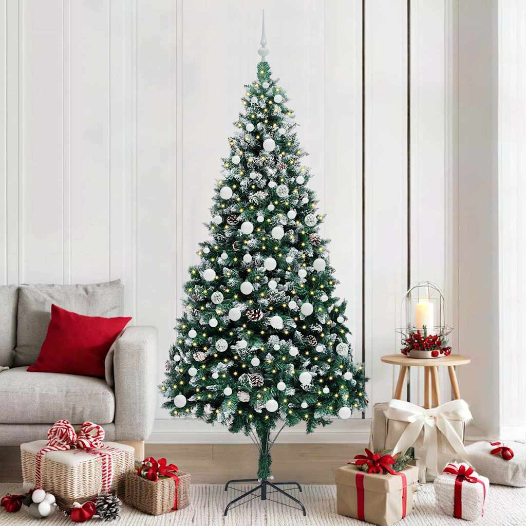 Vidaxx albero di Natale artificiale verde 210 cm PVC, acciaio e plastica