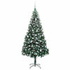 Vidaxl kunstkerstboom groen 210 cm pvc en staal en kunststof