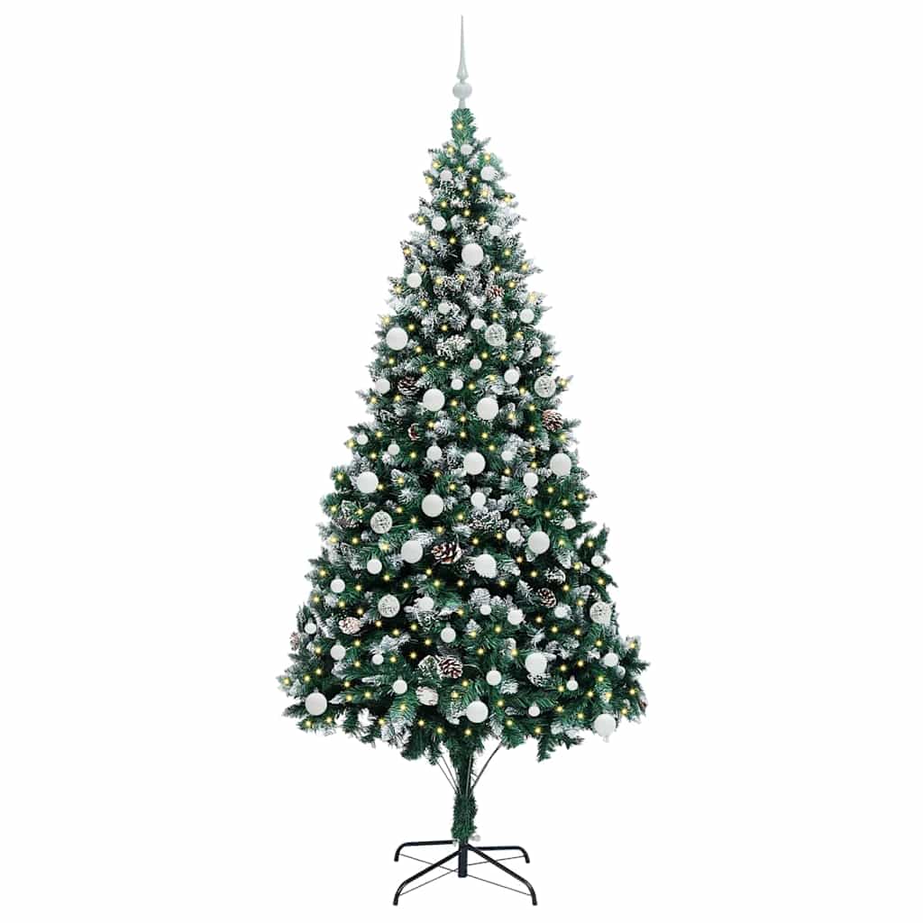 Vidaxx albero di Natale artificiale verde 210 cm PVC, acciaio e plastica