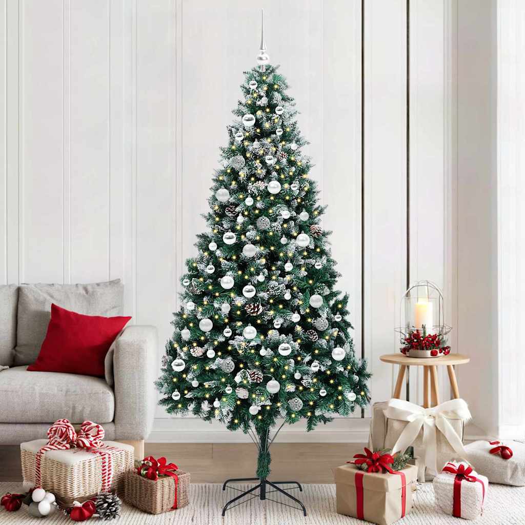 Vidaxx albero di Natale artificiale verde 210 cm PVC, acciaio e plastica