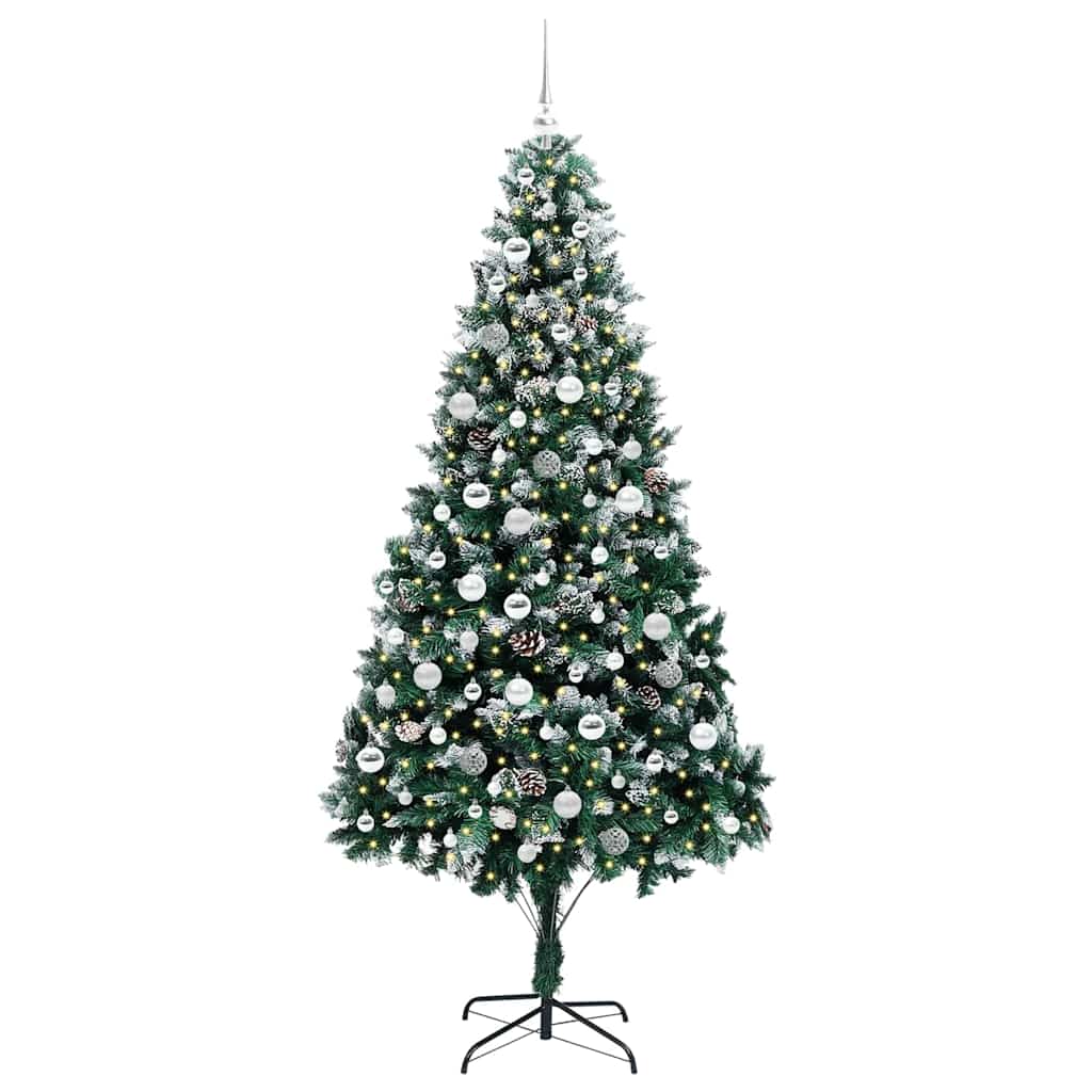 Vidaxx albero di Natale artificiale verde 210 cm PVC, acciaio e plastica