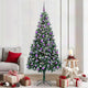 Vidaxx albero di Natale artificiale verde 210 cm PVC, acciaio e plastica