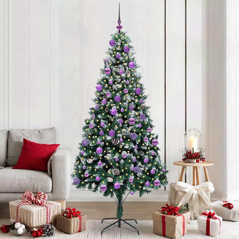 Vidaxx albero di Natale artificiale verde 210 cm PVC, acciaio e plastica