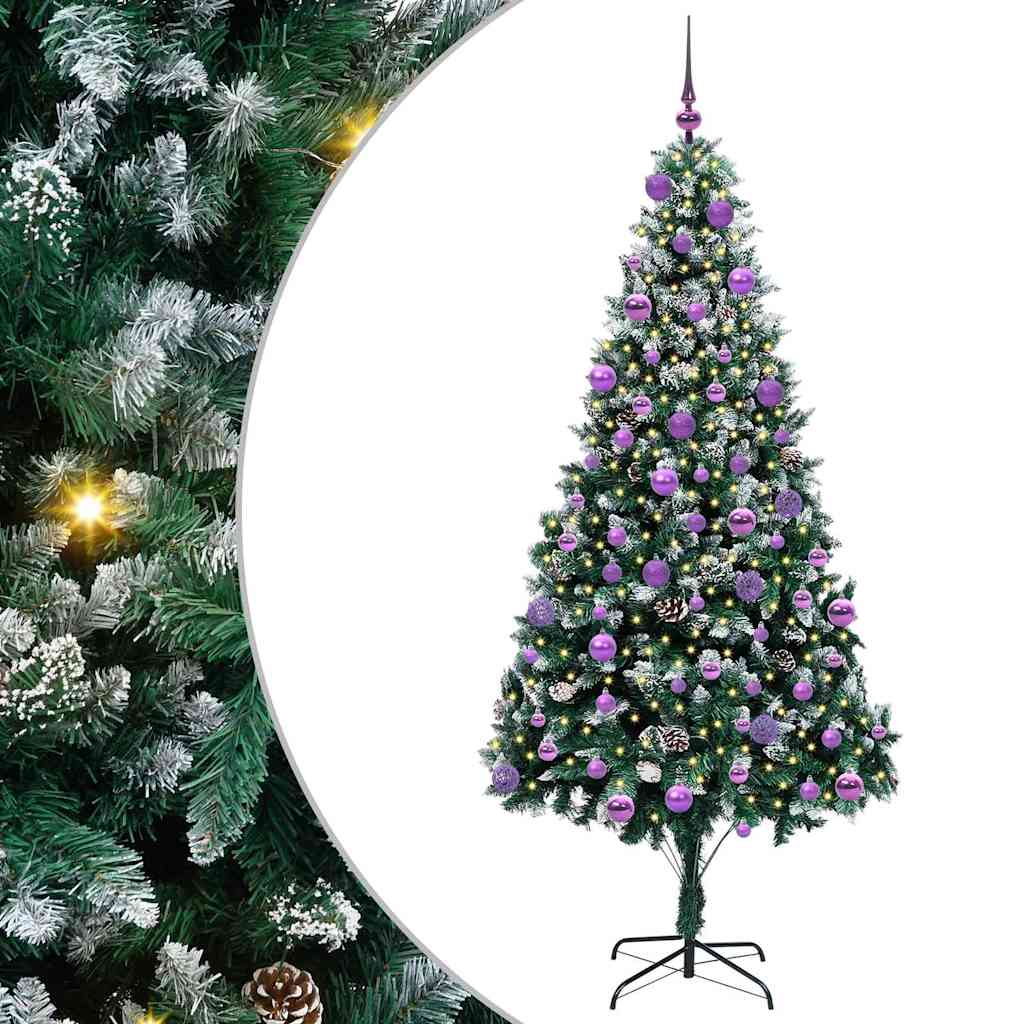 Vidaxx albero di Natale artificiale verde 210 cm PVC, acciaio e plastica